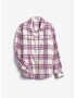 GAP Oversize Plaid Cămașă pentru copii Violet - Pled.ro