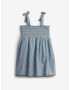 GAP Tie Smocked Rochie pentru copii Albastru Gri - Pled.ro