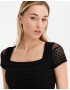 Guess Crop top Negru - Pled.ro