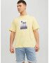 Jack & Jones Splash Tricou Galben - Pled.ro