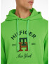 Tommy Hilfiger Curved Monogram Hoody Hanorac Verde - Pled.ro