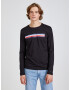 Tommy Hilfiger Sliced Bar Tricou Negru - Pled.ro