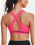 Under Armour Crossback Mid Bra Sport Sutien Roz - Pled.ro