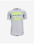 Under Armour Project Rock Charged Cotton® Tricou pentru copii Gri - Pled.ro