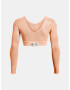 Under Armour Project Rock Sheer Mesh LS Top Portocaliu - Pled.ro