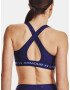 Under Armour UA Crossback Mid Emboss Sport Sutien Albastru - Pled.ro