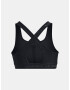 Under Armour UA Crossback Mid Emboss Sport Sutien Negru - Pled.ro