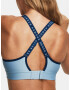 Under Armour UA Infinity Mid Covered Sport Sutien Albastru - Pled.ro