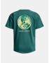 Under Armour UA Project Rock Globe SS Tricou Verde - Pled.ro