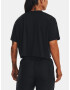 Under Armour UA Project Rock SS Crop Tricou Negru - Pled.ro