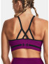 Under Armour UA Seamless Low Long Htr Sport Sutien Violet - Pled.ro