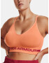 Under Armour UA Seamless Low Long Sport Sutien Portocaliu - Pled.ro