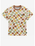 Vans Checker Print Tricou pentru copii Maro - Pled.ro