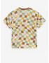 Vans Checker Print Tricou pentru copii Maro - Pled.ro