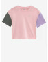 Vans Relaxed Boxy Colorblock Tricou Roz - Pled.ro