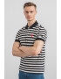 19V69 ITALIA Tricou polo cu model in dungi - Pled.ro