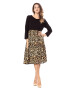 4YOU Rochie cu animal print si talie Empire - Pled.ro