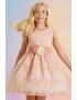 Abel & Lula Flared Dress With Lace Inserts Pastel pink 140 CM - Pled.ro