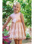 Abel & Lula Flared Dress With Lace Inserts Pastel pink 140 CM - Pled.ro