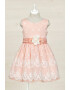 Abel & Lula Flared Dress With Lace Inserts Pastel pink 140 CM - Pled.ro