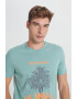 AC&Co Tricou din bumbac cu imprimeu tropical - Pled.ro