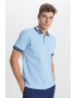 AC&Co Tricou polo de bumbac cu detalii contrastante - Pled.ro