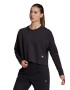 adidas Performance Bluza crop cu maneci cazute pentru antrenament Mission - Pled.ro