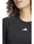 adidas Performance Bluza crop cu maneci raglan pentru fitness Hyperglam - Pled.ro