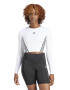 adidas Performance Bluza crop pentru antrenament Hyperglam - Pled.ro