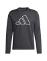 adidas Performance Bluza cu decolteu rotund si logo pentru antrenament - Pled.ro