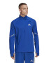 adidas Performance Bluza cu fermoar scurt si detalii logo pentru alergare - Pled.ro