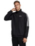 adidas Performance Bluza sport cu fermoar logo si dungi - Pled.ro