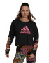 adidas Performance Bluza sport lejera crop din fleece Farm Rio - Pled.ro