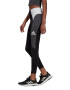 adidas Performance Colanti crop cu detaliu logo pentru fitness - Pled.ro