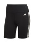 adidas Performance Colanti scurti cu talie inalta pentru antrenament Essentials 3-Stripes - Pled.ro