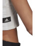 adidas Sportswear Top crop cu decolteu pe un umar si imprimeu logo - Pled.ro