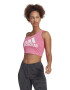 adidas Sportswear Top crop cu decolteu pe un umar si imprimeu logo - Pled.ro