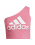 adidas Sportswear Top crop cu decolteu pe un umar si imprimeu logo - Pled.ro