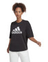 adidas Sportswear Tricou cu decolteu la baza gatului si imprimeu logo - Pled.ro