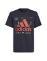 adidas Performance Tricou de bumbac cu imprimeu grafic si logo - Pled.ro