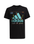 adidas Performance Tricou de bumbac cu imprimeu grafic si logo - Pled.ro