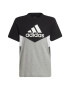 adidas Performance Tricou din bumbac cu decolteu la baza gatului si model colorblock - Pled.ro