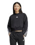 adidas Sportswear Bluza de trening crop cu decolteu la baza gatului - Pled.ro