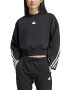 adidas Sportswear Bluza de trening crop cu decolteu la baza gatului - Pled.ro