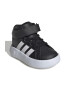 adidas Sportswear Pantofi sport medii de piele ecologica cu velcro Grand Court - Pled.ro