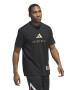 adidas Sportswear Tricou din amestec de bumbac cu imprimeu logo pentru baschet - Pled.ro