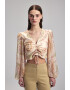 adL Bluza crop cu imprimeu paisley - Pled.ro