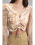 adL Bluza crop cu imprimeu paisley - Pled.ro