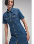 adL Rochie-camasa din denim cu croiala dreapta - Pled.ro