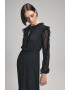 adL Rochie midi cu volane - Pled.ro